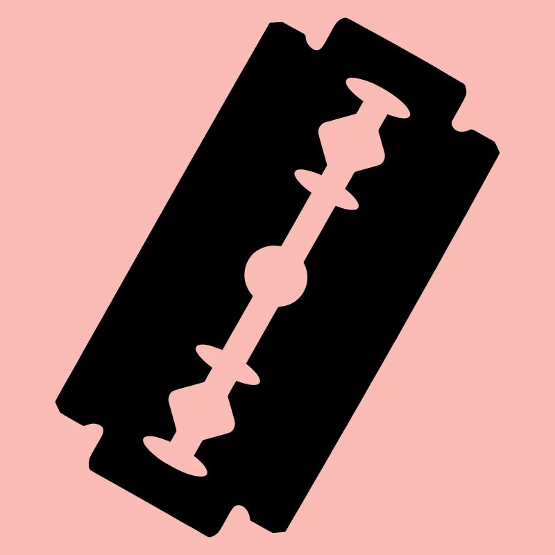 Logo-Rasierklinge.