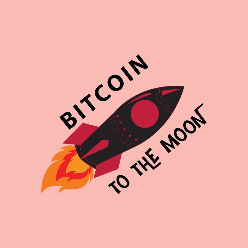 Bitcoin Rocket Moon