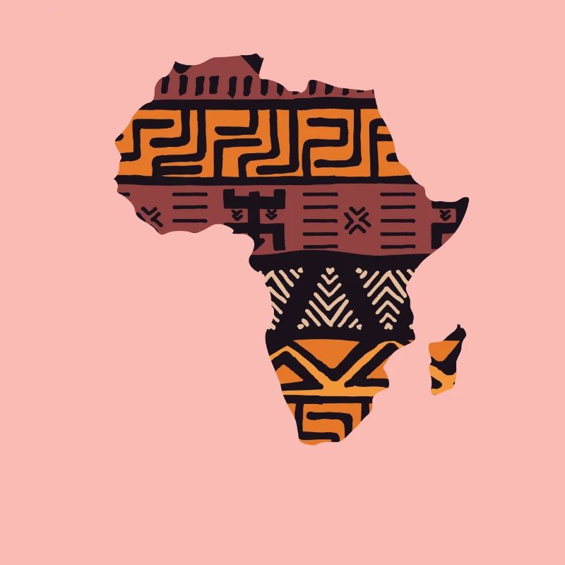 Africa Map Pattern