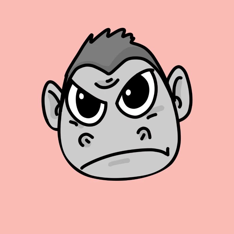 Gorilla angry