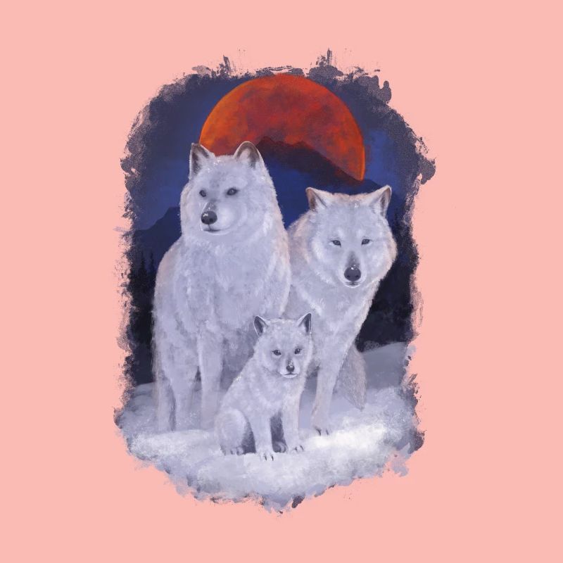 Wolfsfamilie
