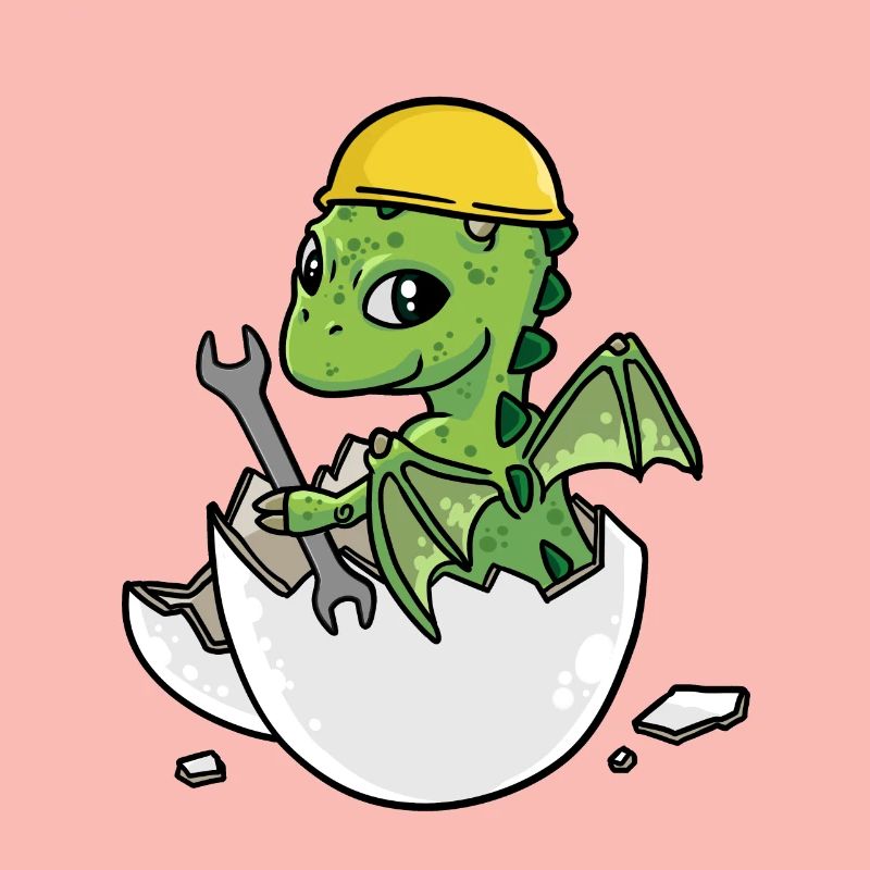 Dino Craftsman Eggshell Tool Car Workshop