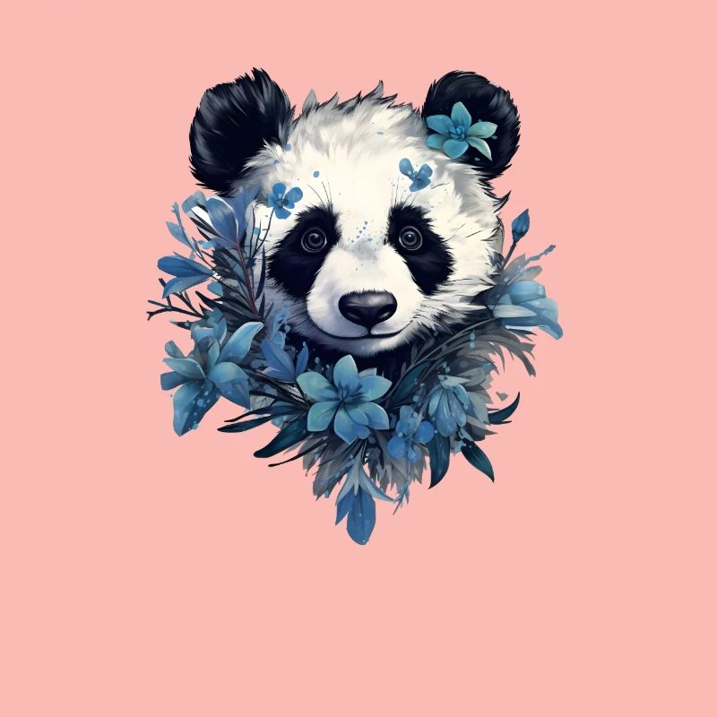 Conception de fleurs de panda