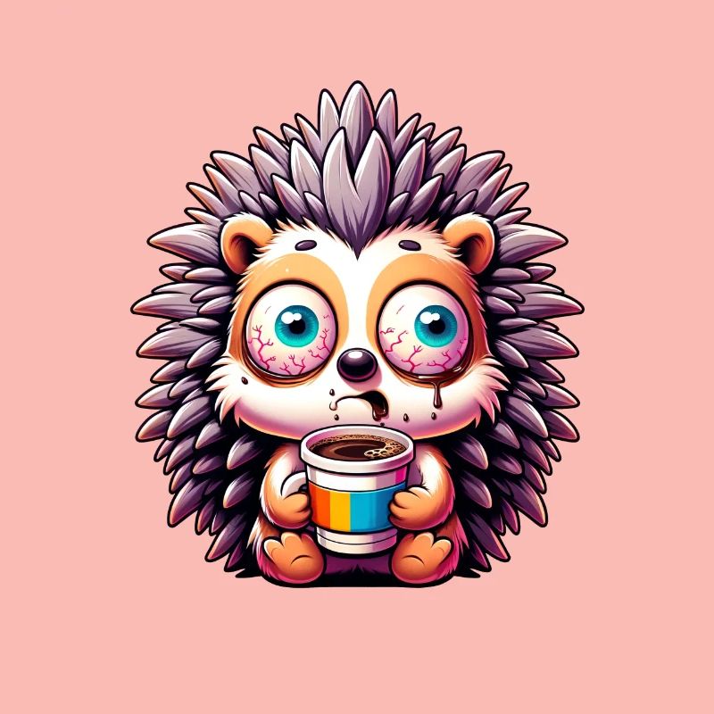 Hérisson avec café Coffee Caffeine Shock