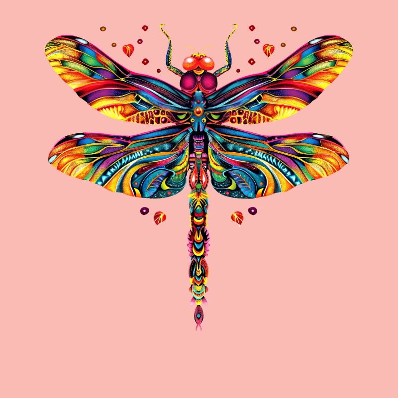 Libellule Libellule Ailes Colorées Libellules Mignonnes