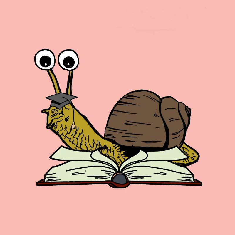 Snail Student Learn to Study Abi