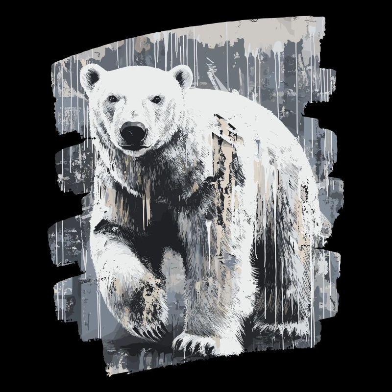 Eisbär Graffiti Sprayer