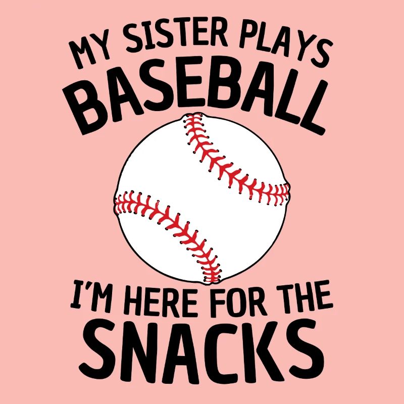 Drôle de conception de sœur de baseball