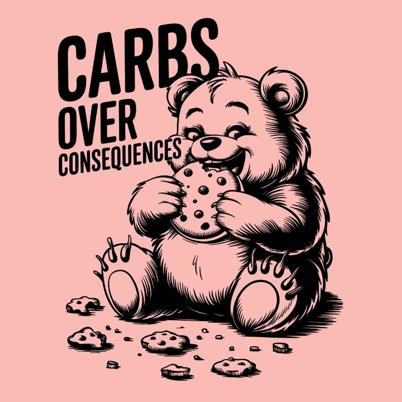 Glucides sur les conséquences Bear Illustration