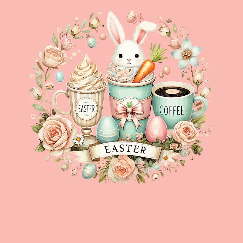 Easter Bunny Coffee Easter Latte Macchiato Design