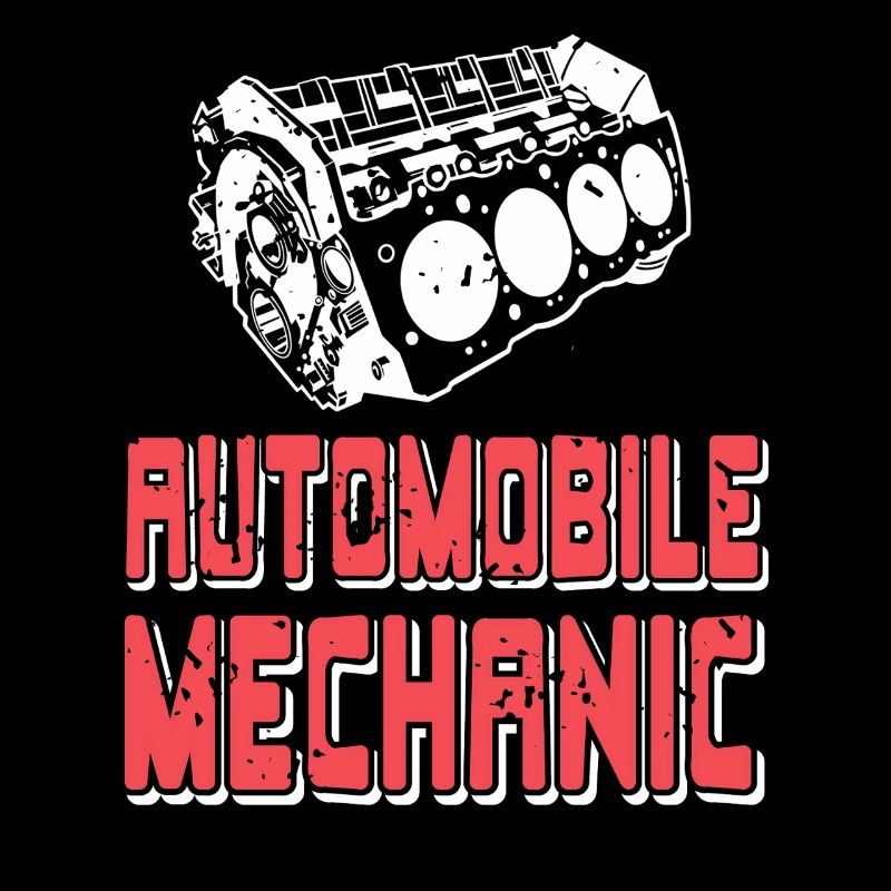Automobile Mechanic Bold Engine Block Wrench Pride