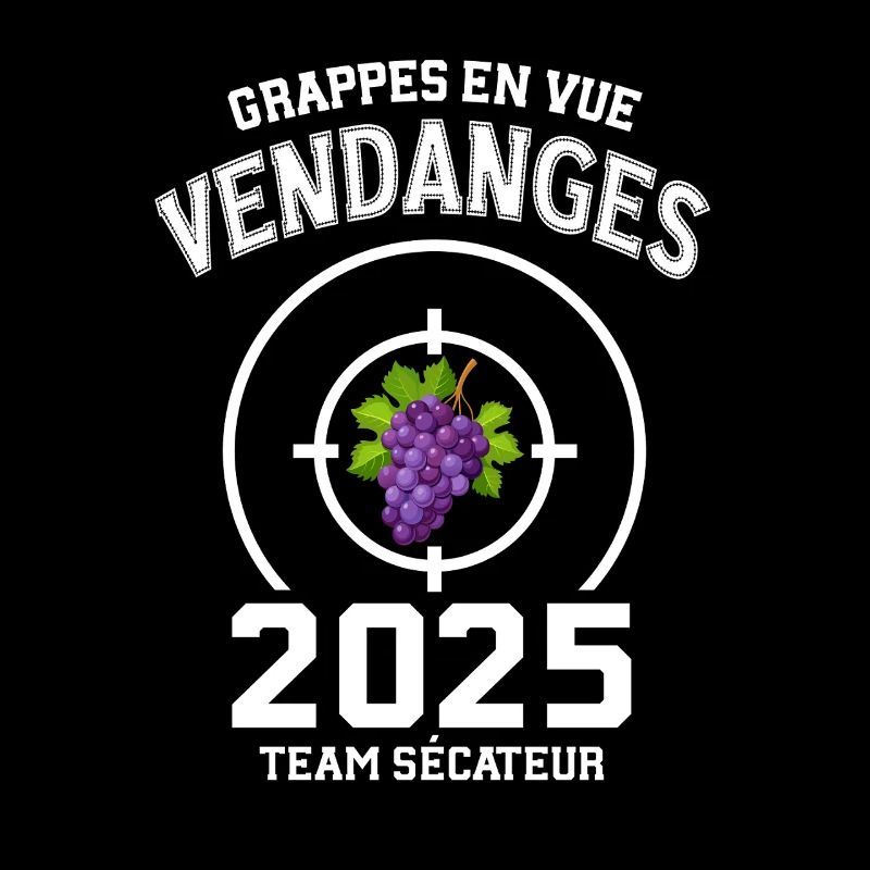 Vendanges 2025 Grappe de Vigne et Cible