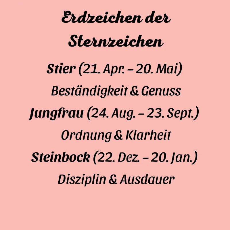 Erdzeichen_der_Sternzeichen