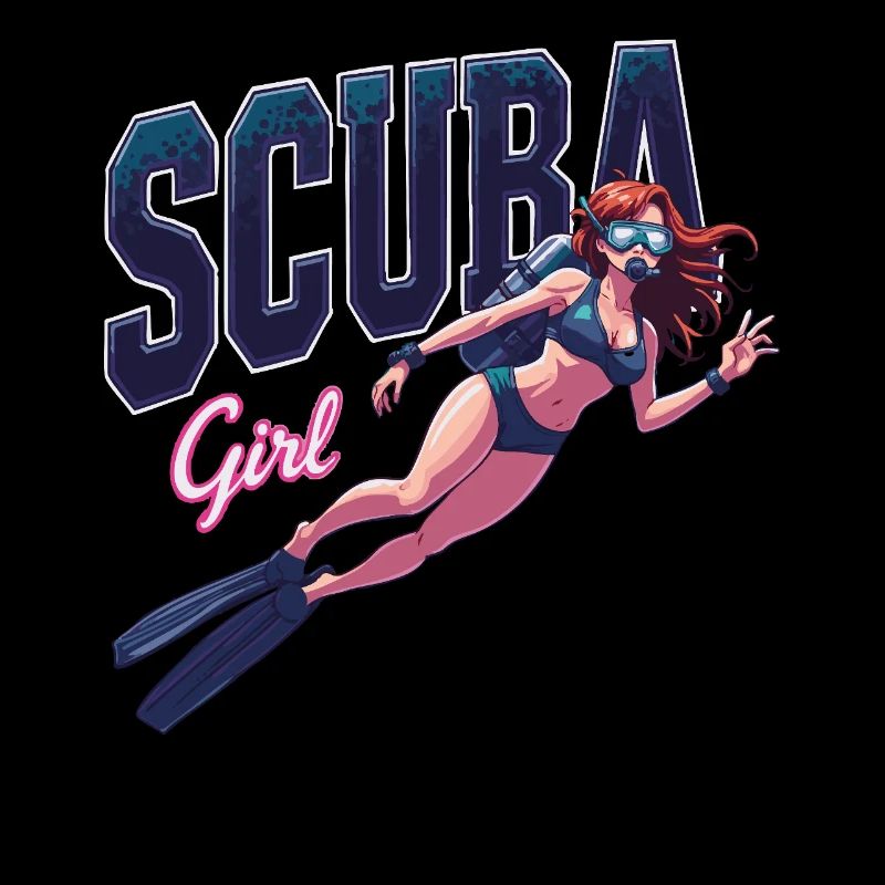 Conception de fille de plongée
