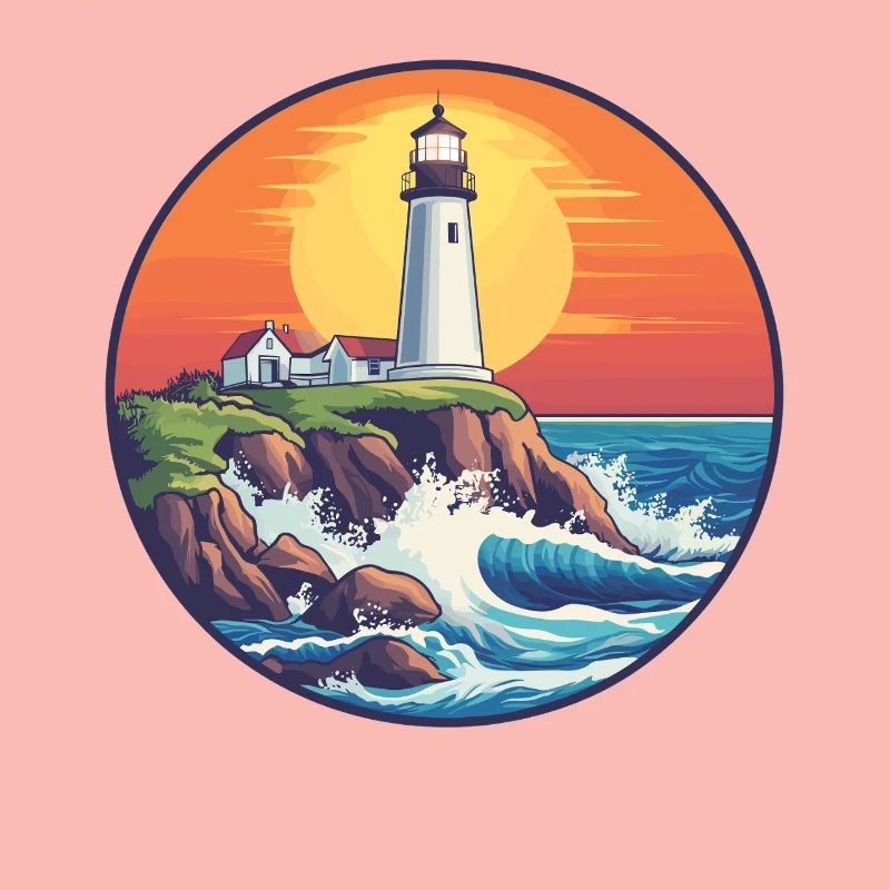 Lighthouse at sunset