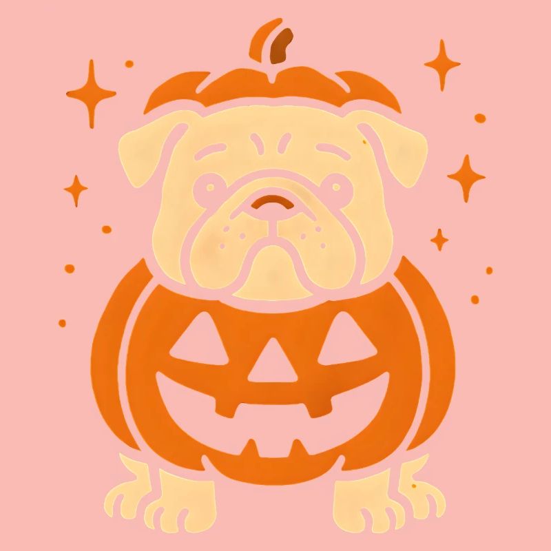 Jack-o-Lantern Pumpkin Dog