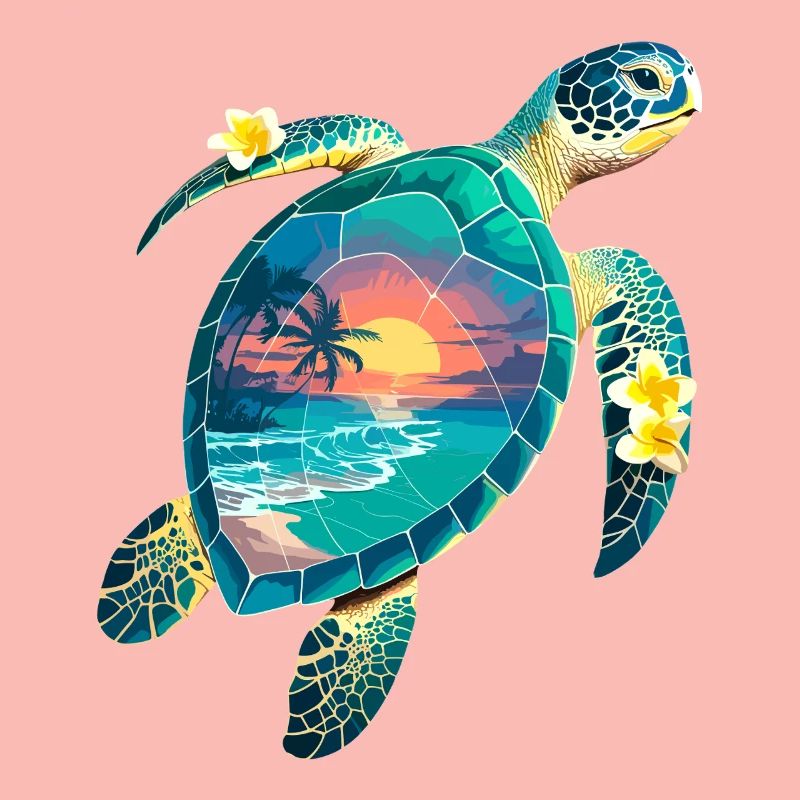 Turtle Waves Surf Turtle Surfer Turtles