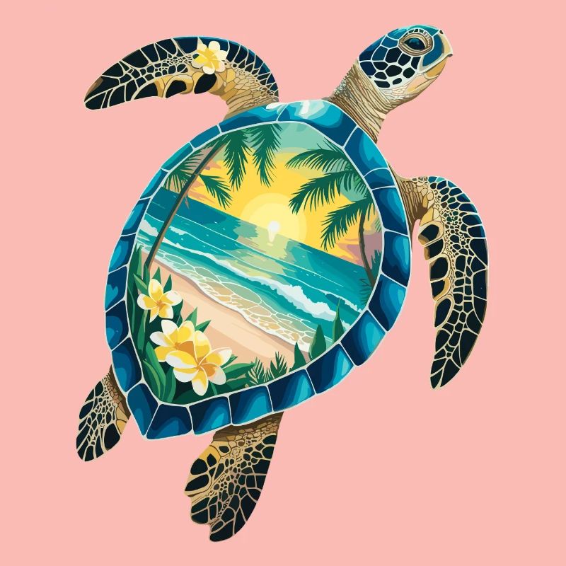 Turtle Waves Surf Turtle Surfer Turtles