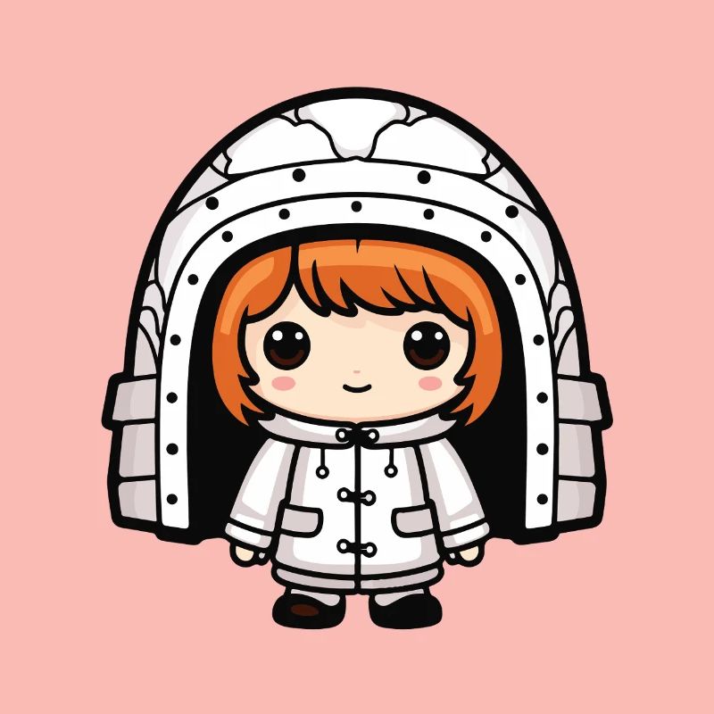 Winter Eskimo Iglu Comic