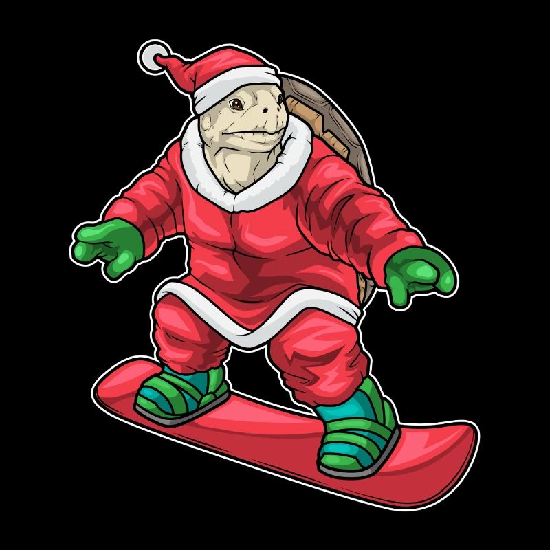 Turtle Christmas Skateboard