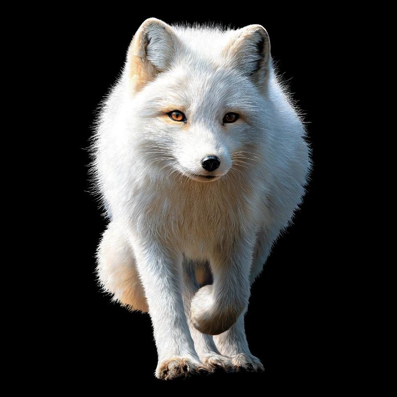Polarfuchs Schneefuchs Eisfuchs Süßer Weißer Fuchs