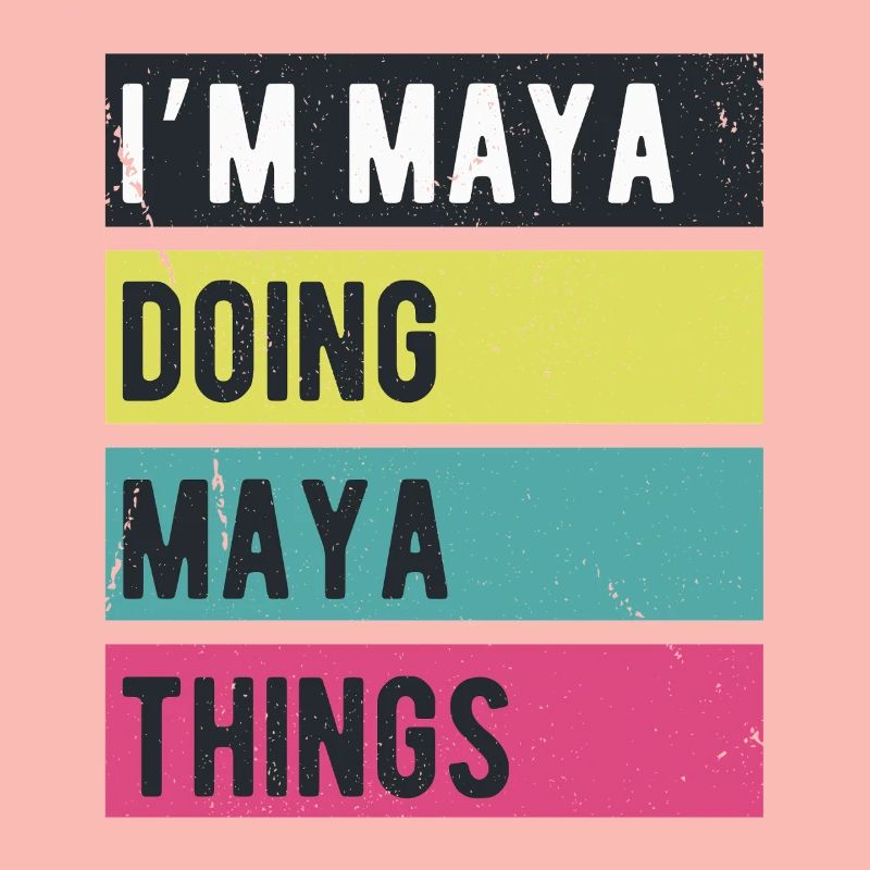 I’m Maya Doing Maya Things Retro Colors