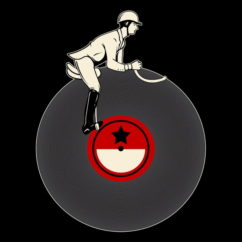 Cavalier sur vinyle
