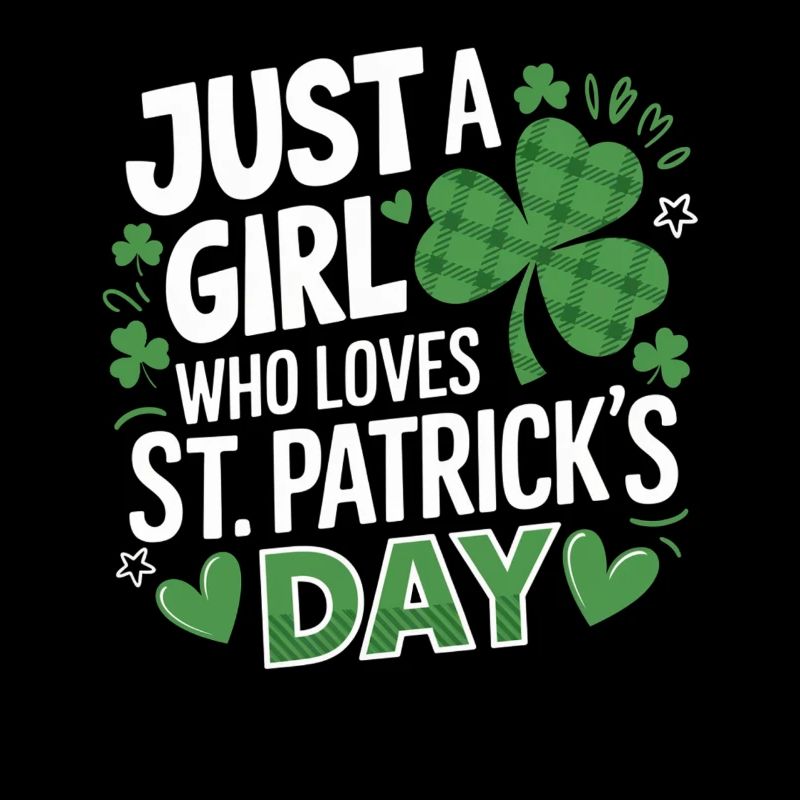 Nur ein Mädchen liebt St. Patrick's Day