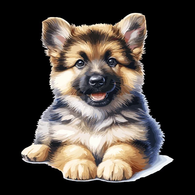 Cuddly Puppy Illustration
