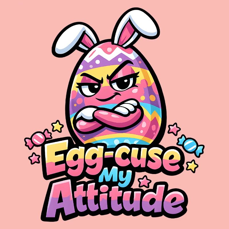 Egg-Cuse My Attitude Easter
