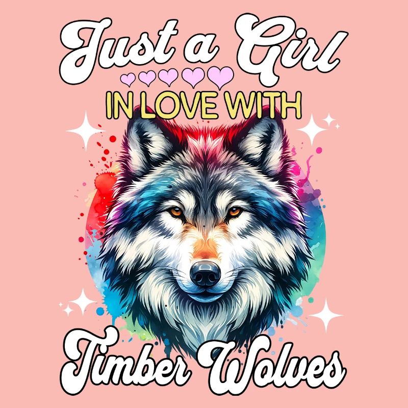 Grauwolf Mädchen Timber Wolf