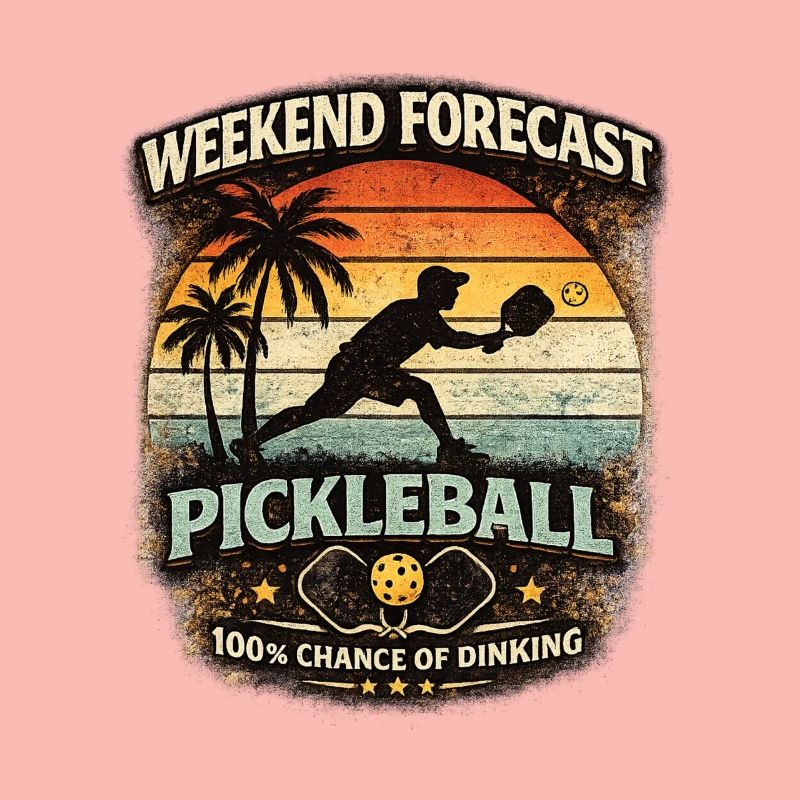 Weekend Forecast Pickleball funny saying