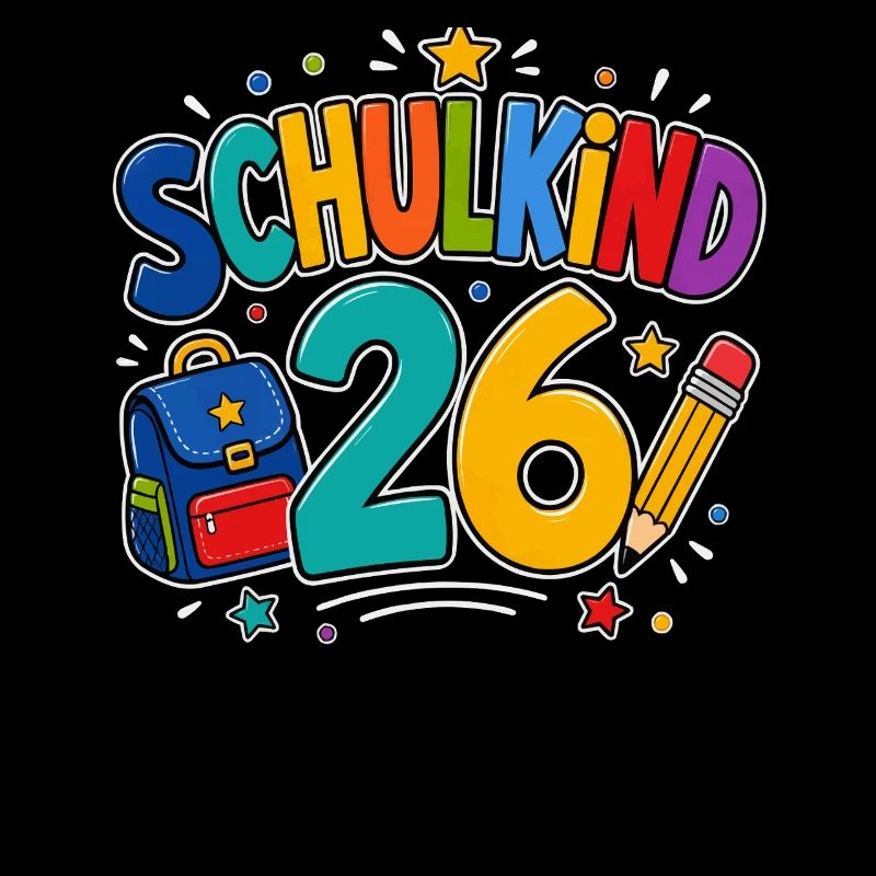 Schulkind 26 bunte Schulzeit