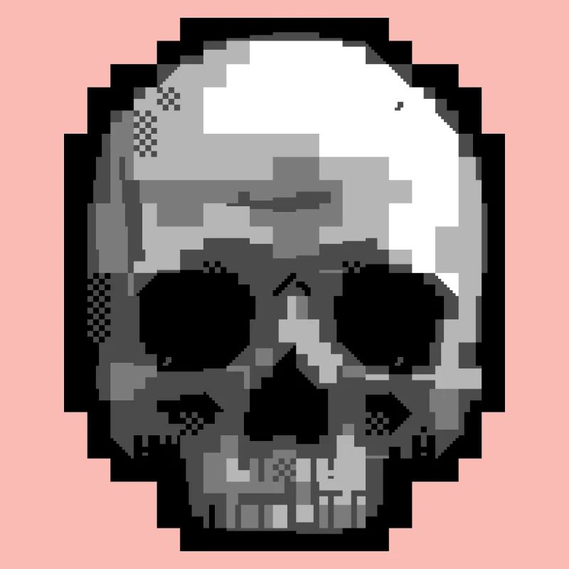 PETSCII Schädel