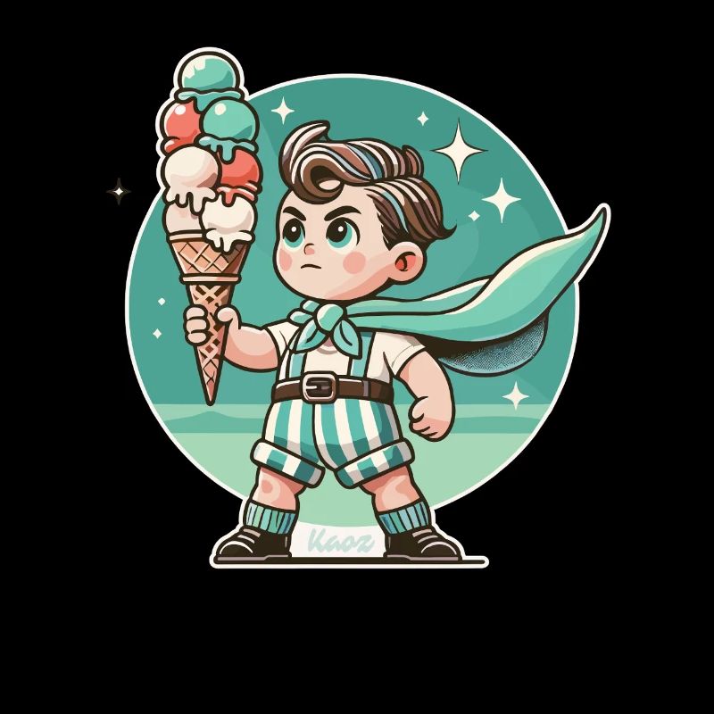 Eiscreme-Held Retro Superboy