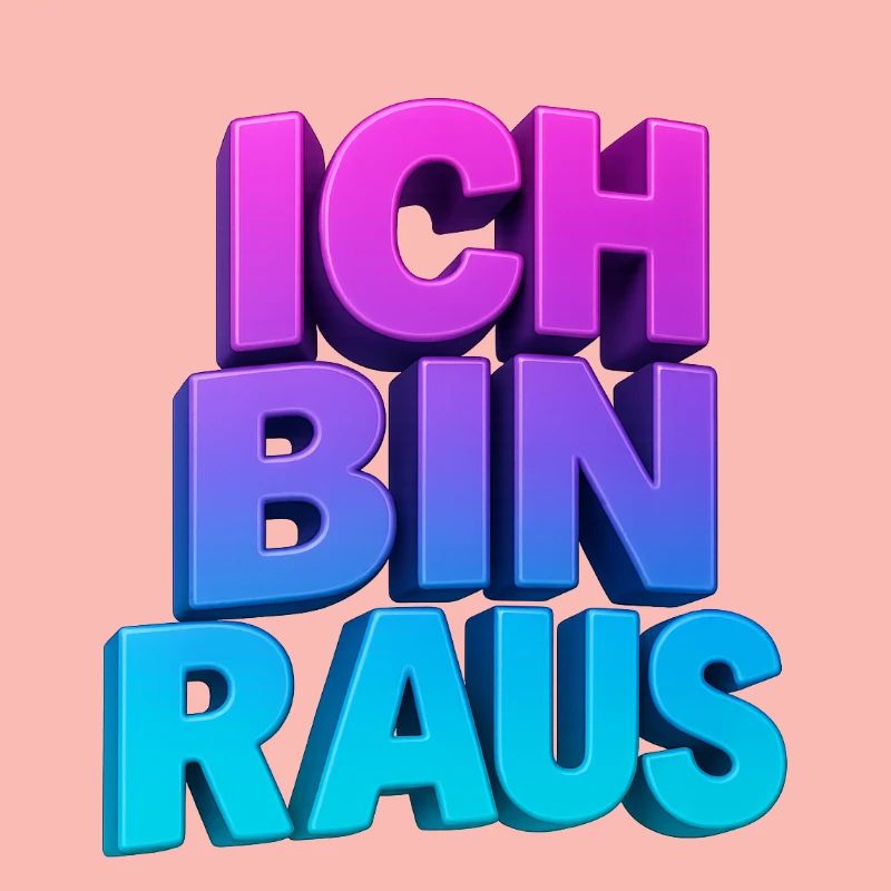 Ich Bin Raus 3D Gradient