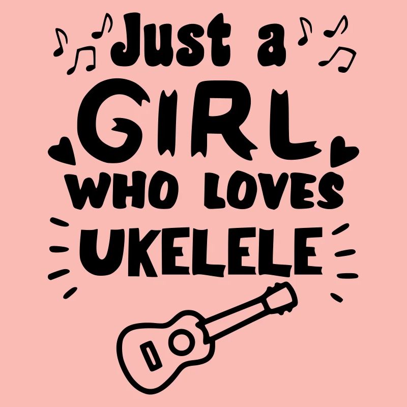 Nur ein Mädchen, das wirklich gerne Ukulele spielt *