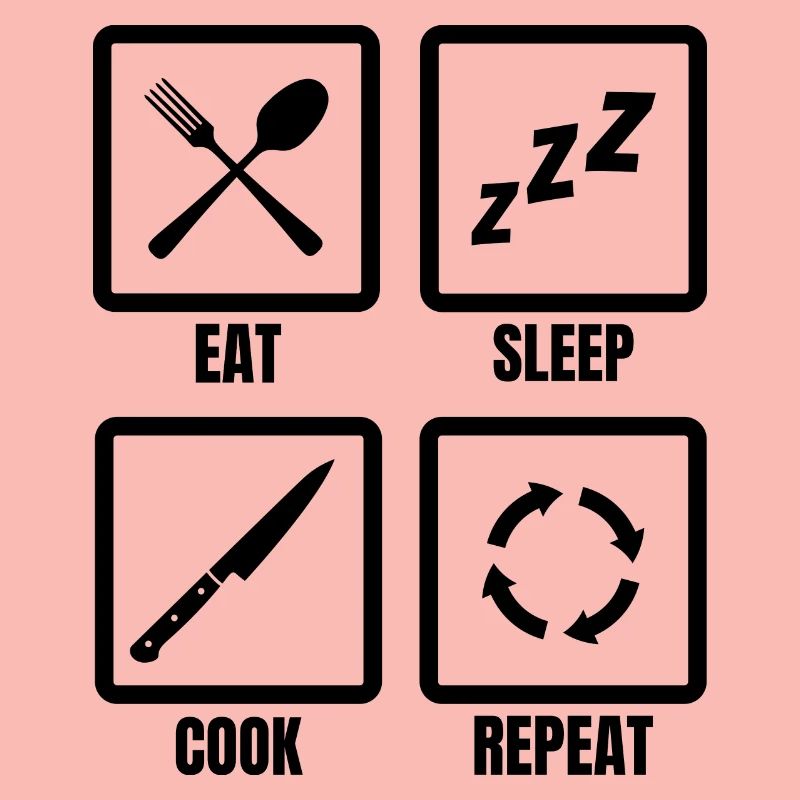 Kochen Tägliche Routine