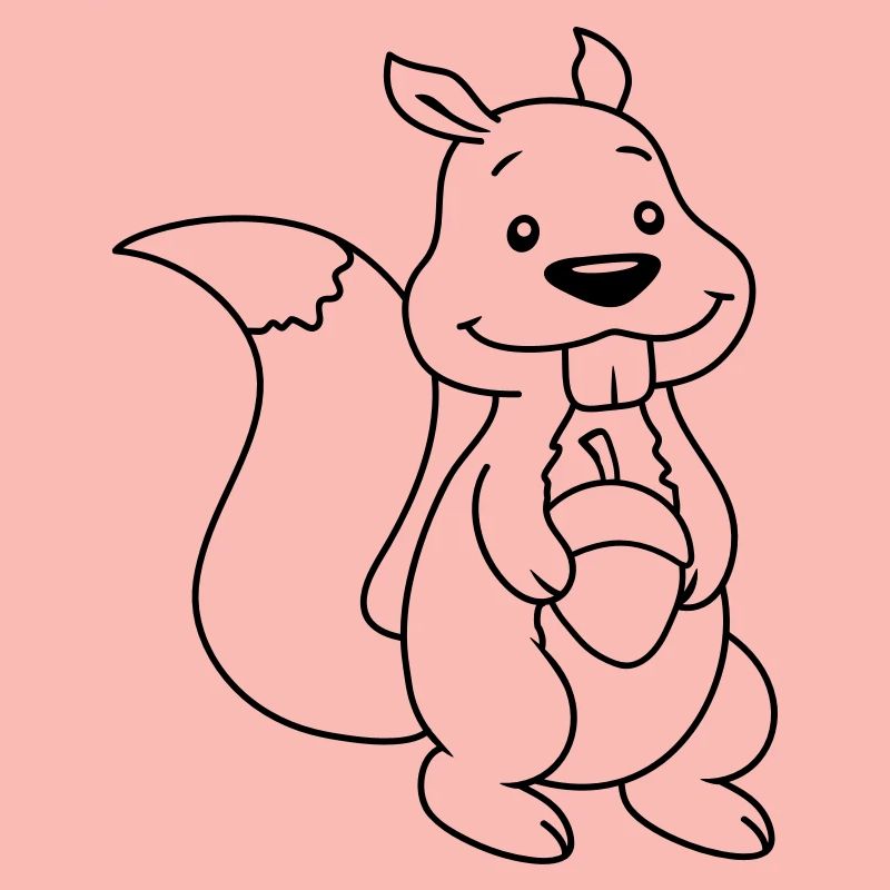 Nuss Comic Eichhörnchen