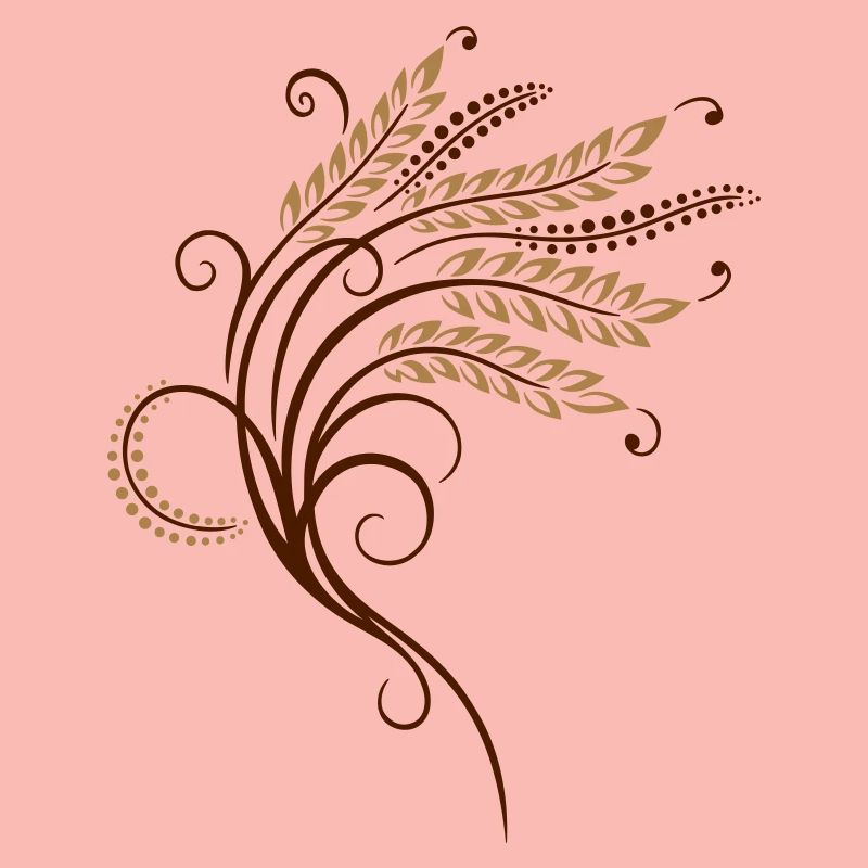 Filigree grain ears, baker, bakery