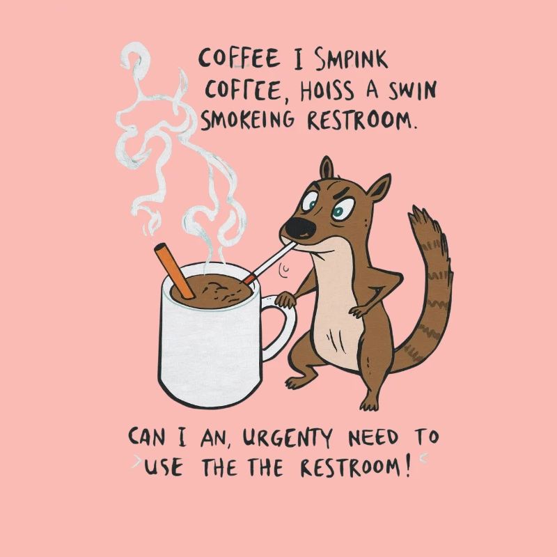 Kaffee Notfall Beutier Eichhörnchen Kippe 