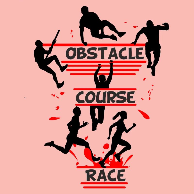 Obstacle Course Race – Full Action Silhouette