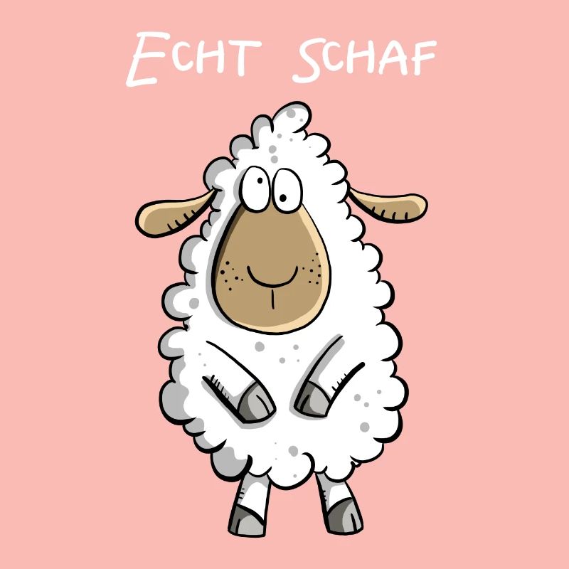 Echt Schaf I Cooles Schäfchen Comic Geschenk Fun