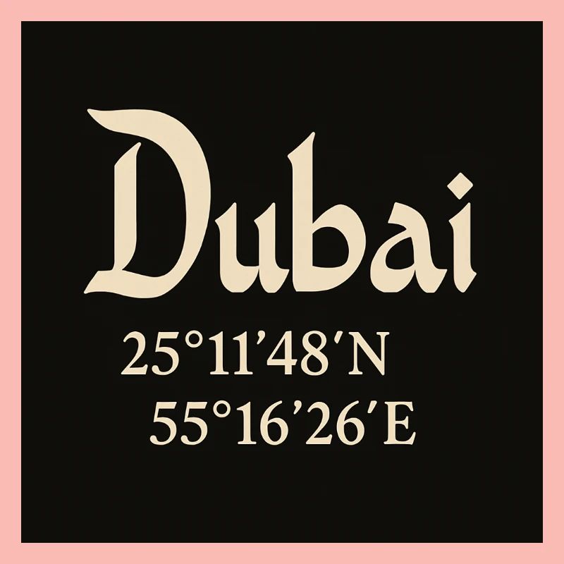 Dubai coordinates Burj Khalifa