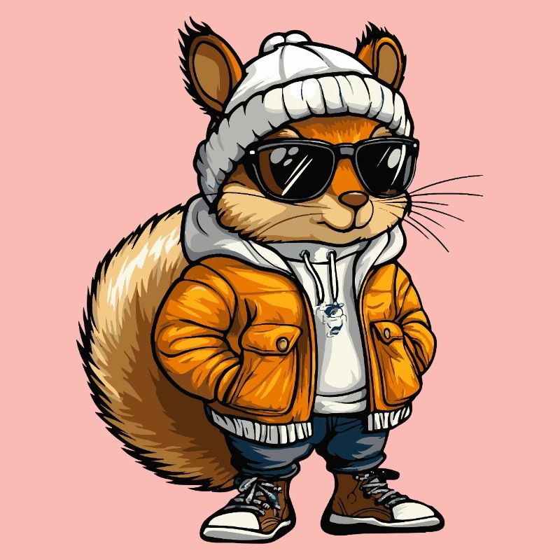 Eichhörnchen Cool Comic