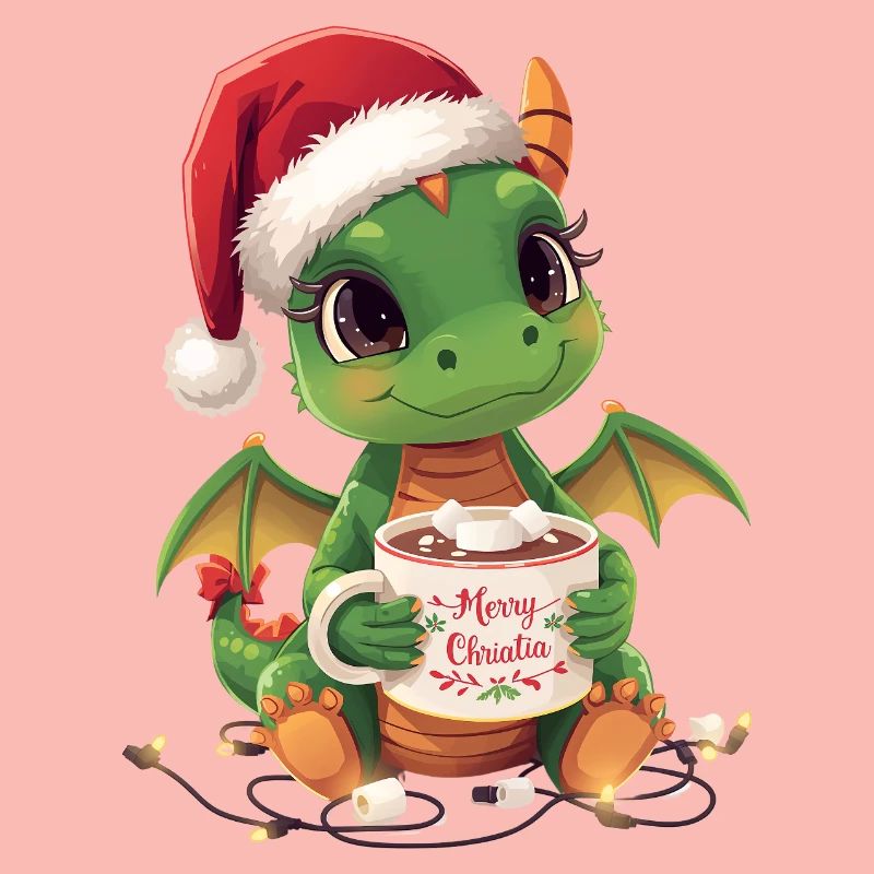 Warmer Weihnachtsdrache