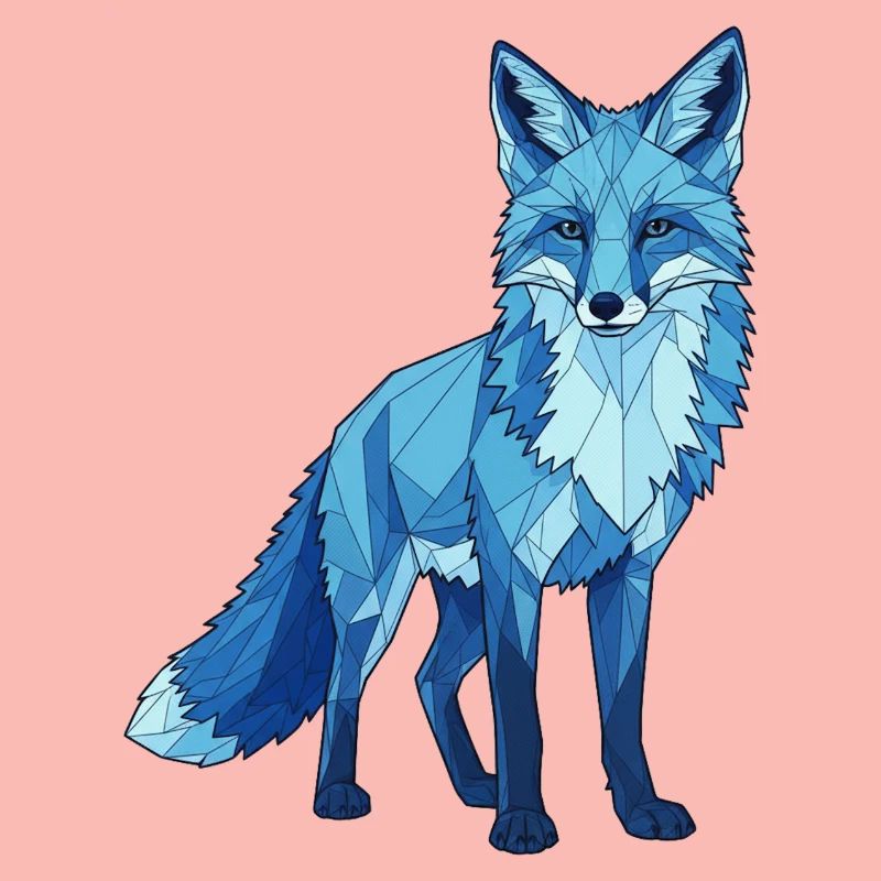 Blauer Polygonfuchs