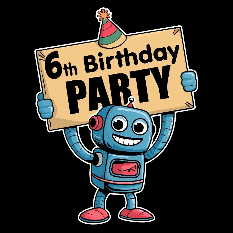 J’ai six ans Robot d’anniversaire de six ans