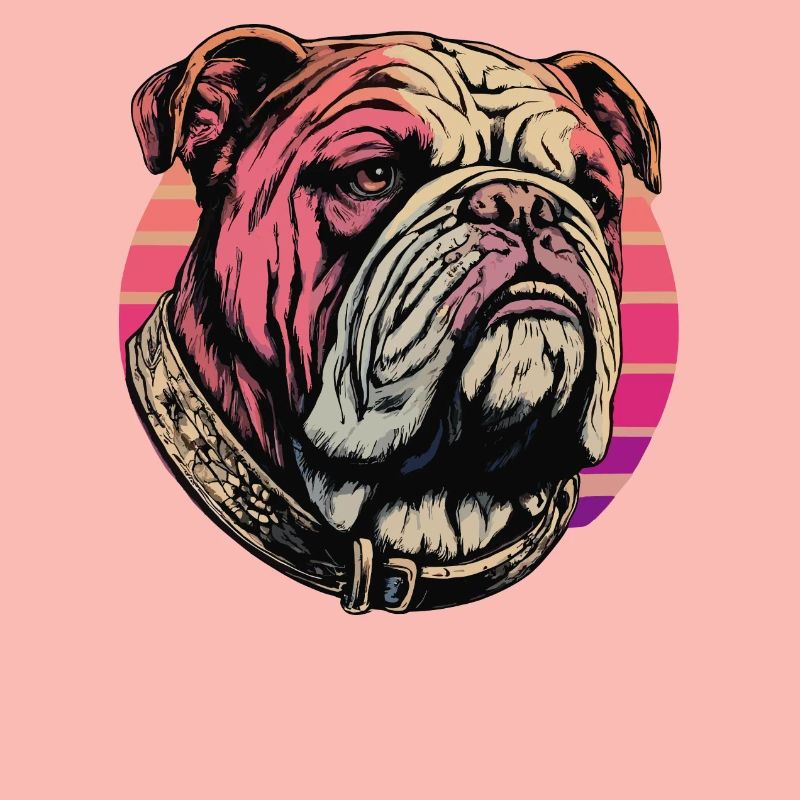 Impression d’art bouledogue élégant