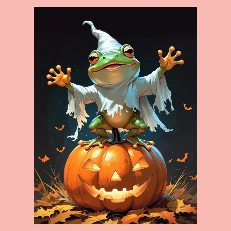 Halloween Frog Ghost Gift Idea